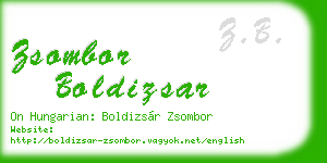 zsombor boldizsar business card
